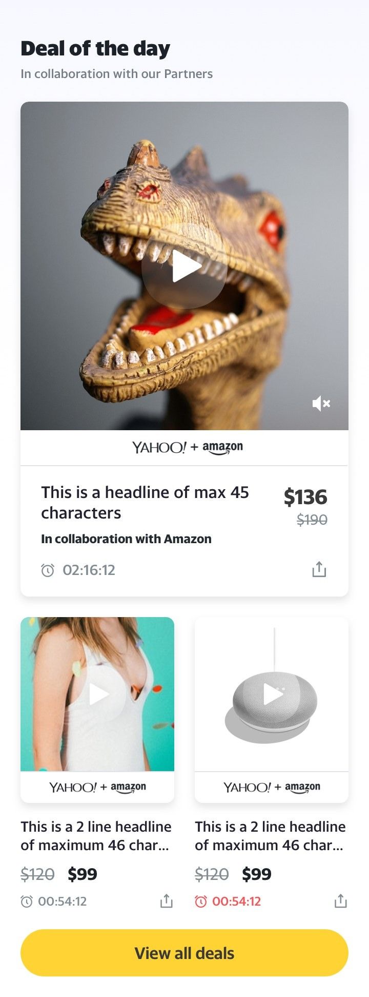 Deal of the Day stream on Android.