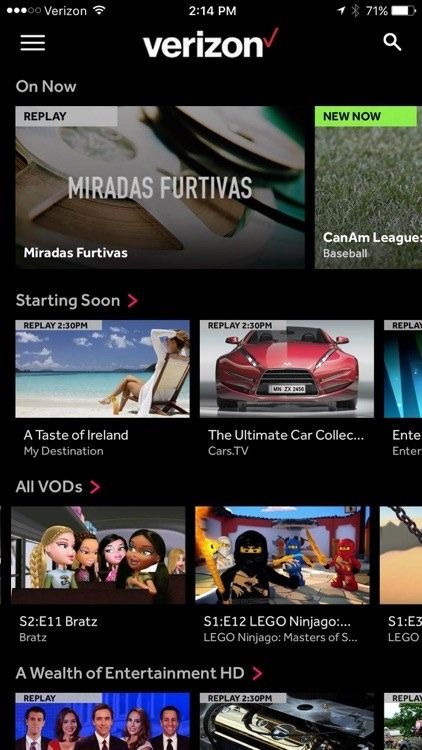 MX Studio-built iOS app screenshot showing categories.